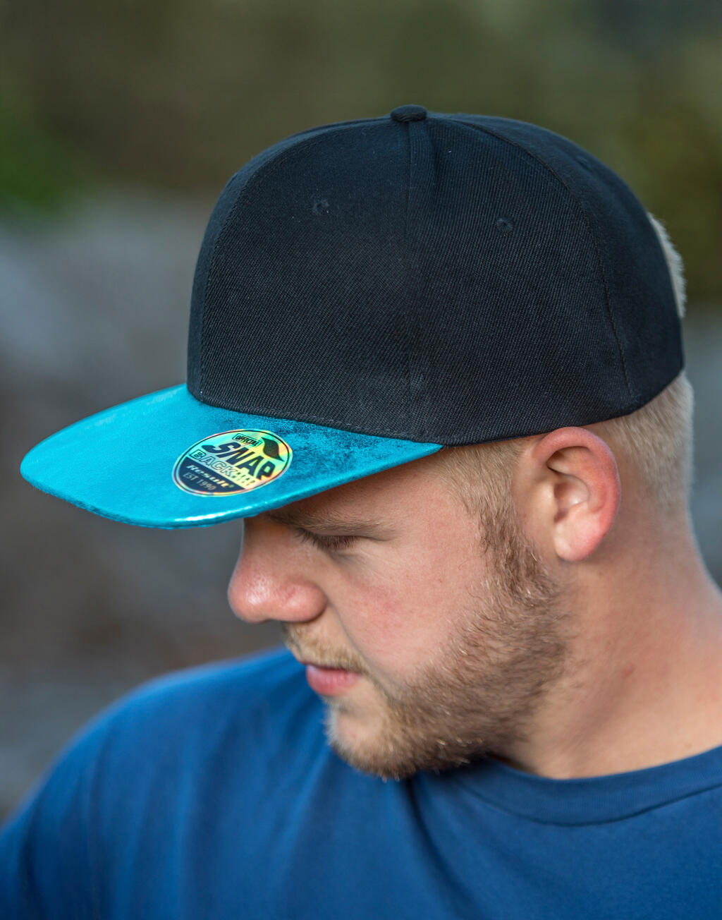 Result Headwear Bronx Glitter Flat Peak Snapback Cap