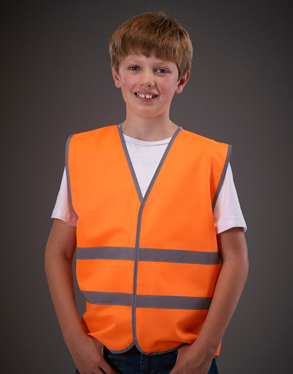 Yoko Kids Fluo Reflective Border Waistcoat