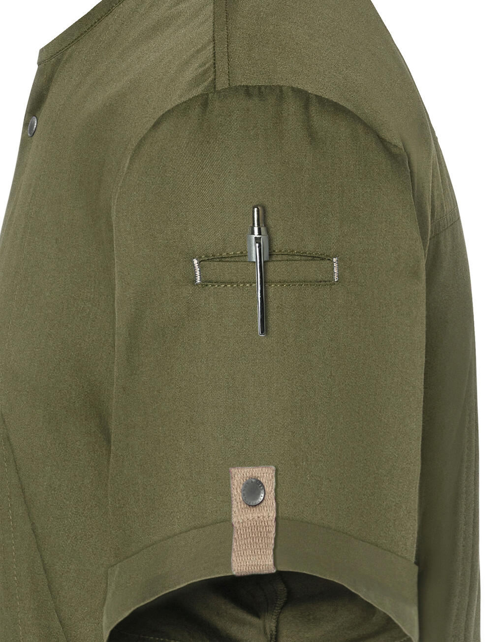 Karlowsky Short-Sleeve Chef Jacket Green-Generation