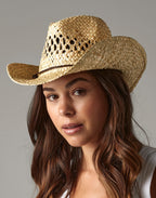 Beechfield Straw Cowboy Hat