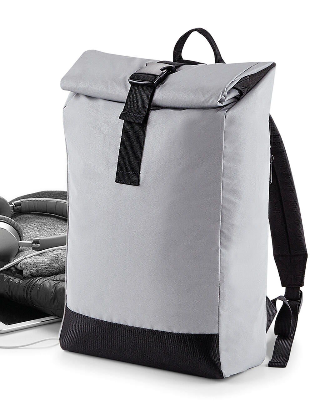 Bagbase Reflective Roll-Top Backpack