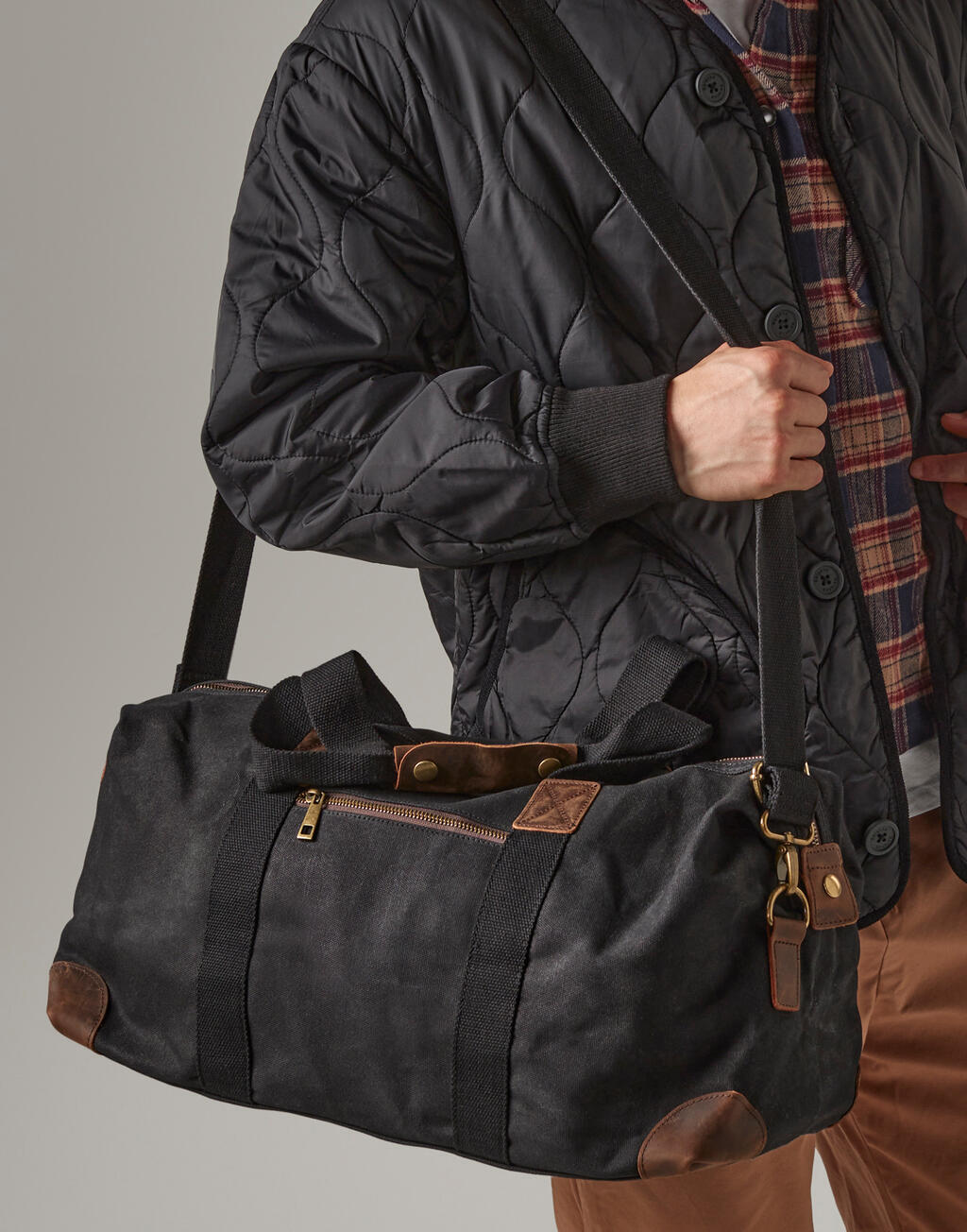 Quadra Heritage Waxed Canvas Holdall