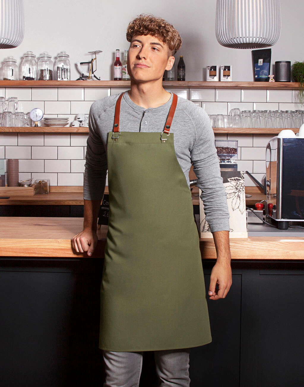 Karlowsky Bib Apron Green-Generation