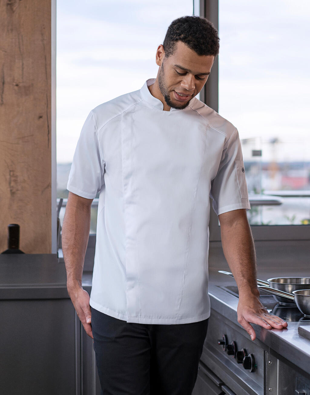 Karlowsky Short-Sleeve Chef Jacket Modern-Look