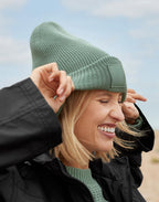 Beechfield Deep Cuffed Tonal Patch Beanie