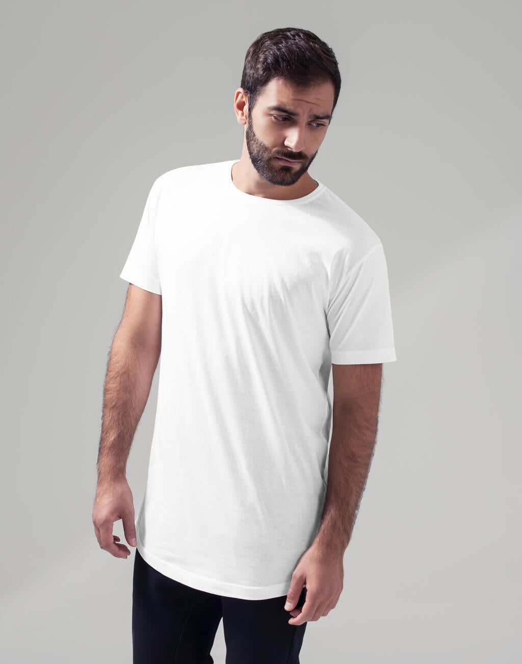 Build Your Brand Shaped Long Tee