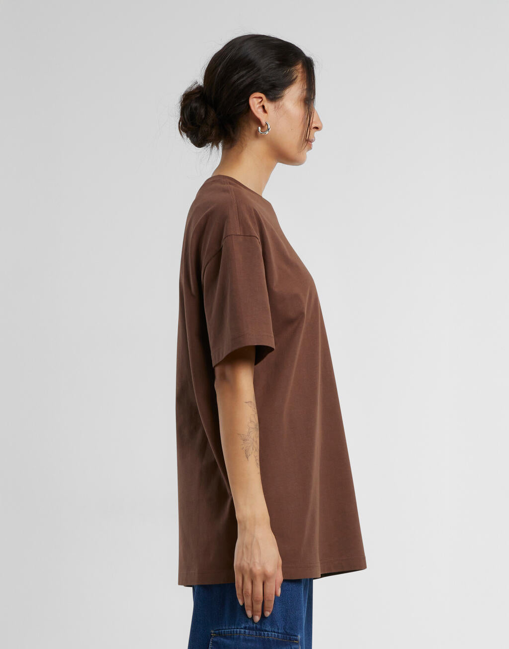 Build Your Brand Ladies Oversized Boyfriend Tee