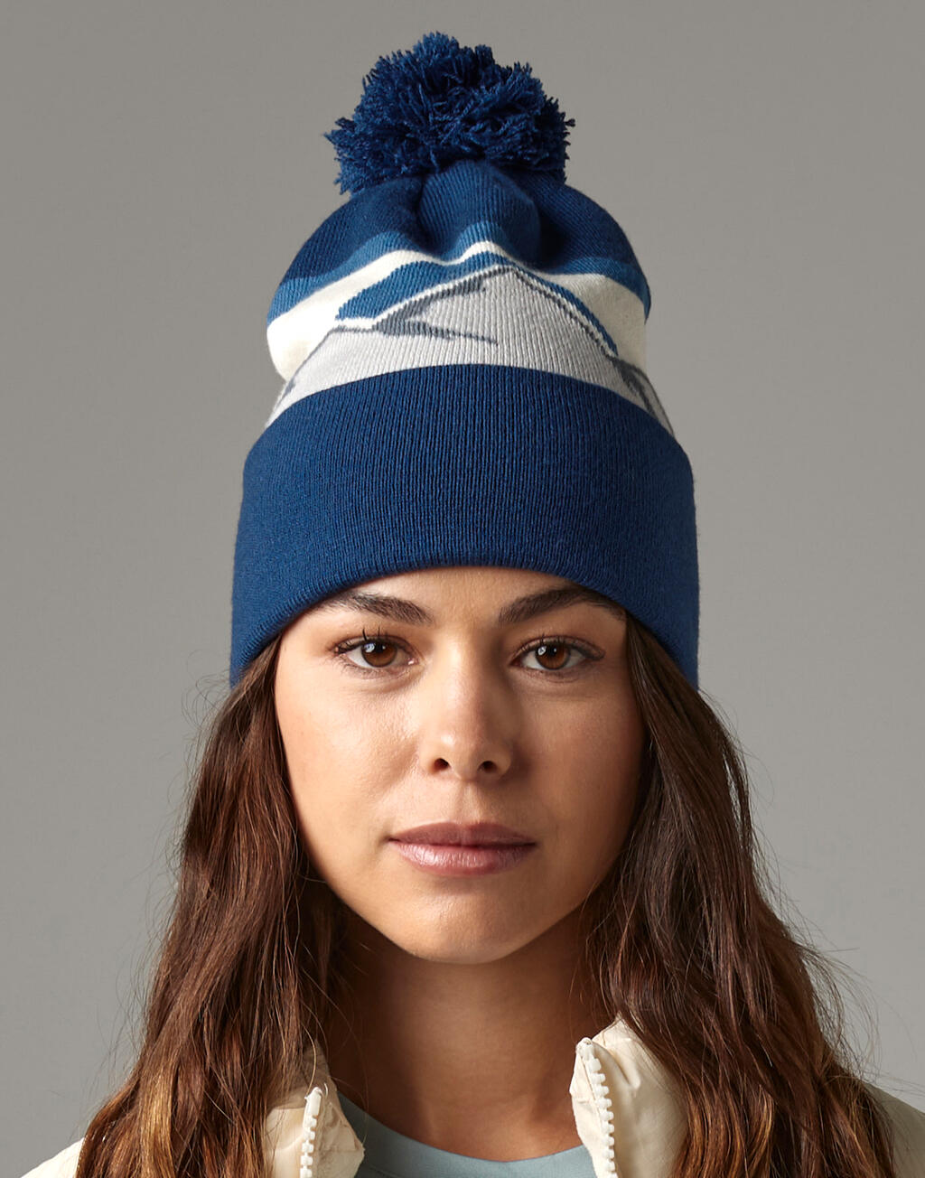 Beechfield Mountain Peaks Pom Pom Beanie