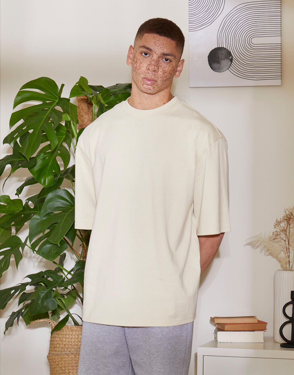 Build Your Brand Oversized Sleeve Tee
