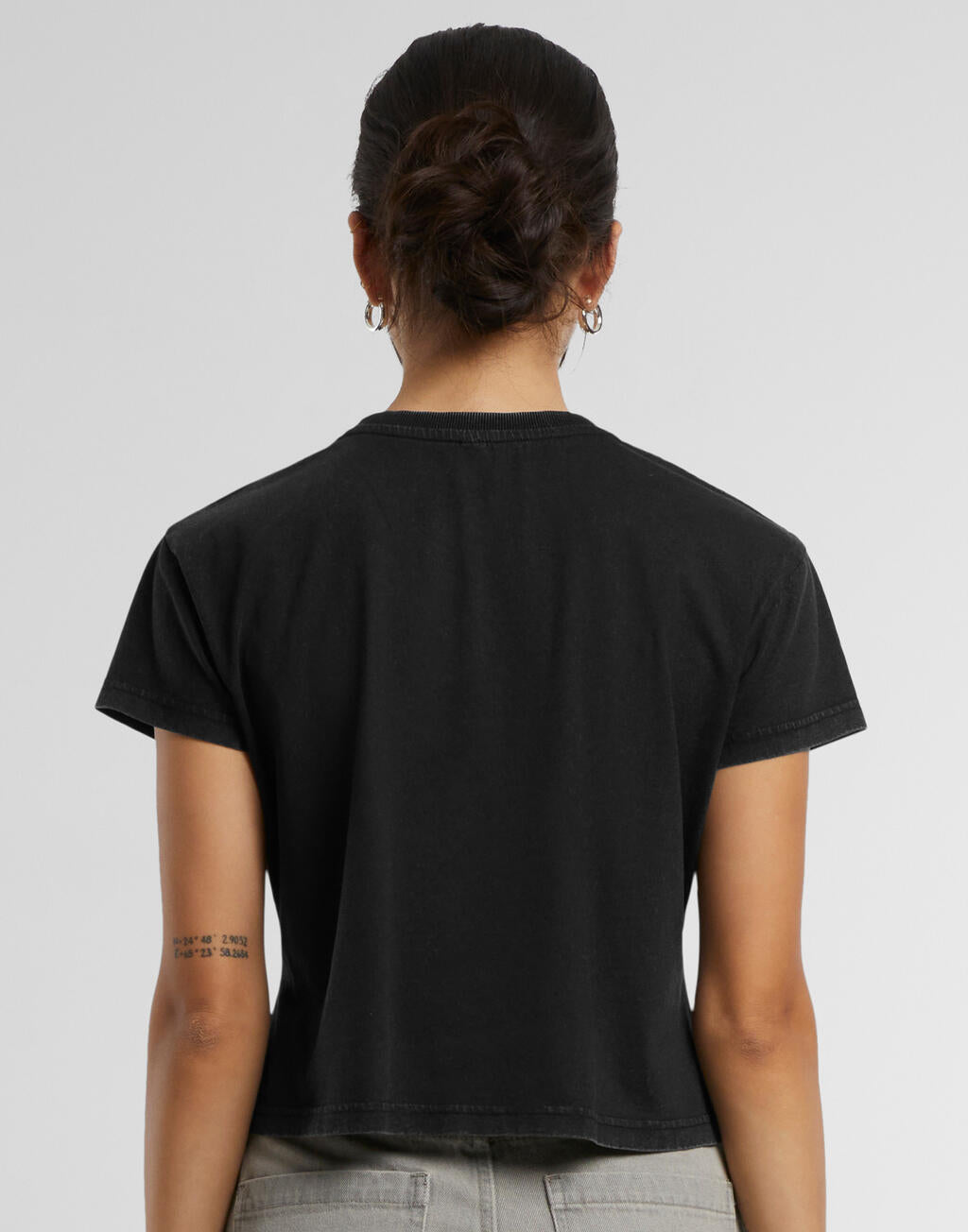Build Your Brand Ladies Vintage Cropped Tee