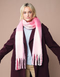 Beechfield Fluffy Check Scarf