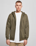Build Your Brand Heavy Zip Hoody