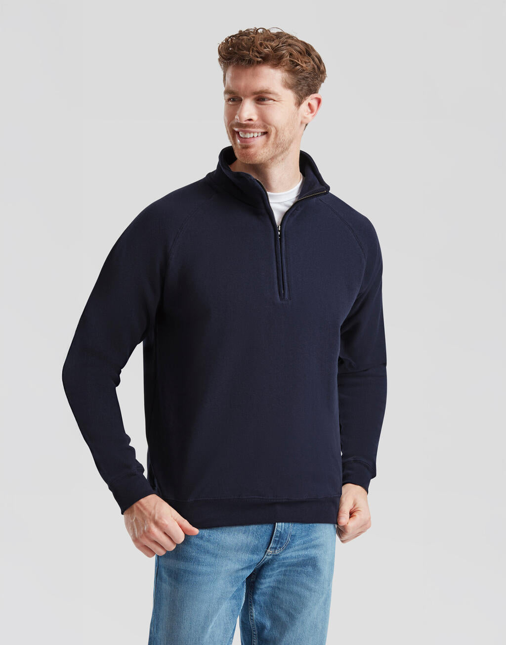 Fruit of the Loom Classic Zip Neck Sweat