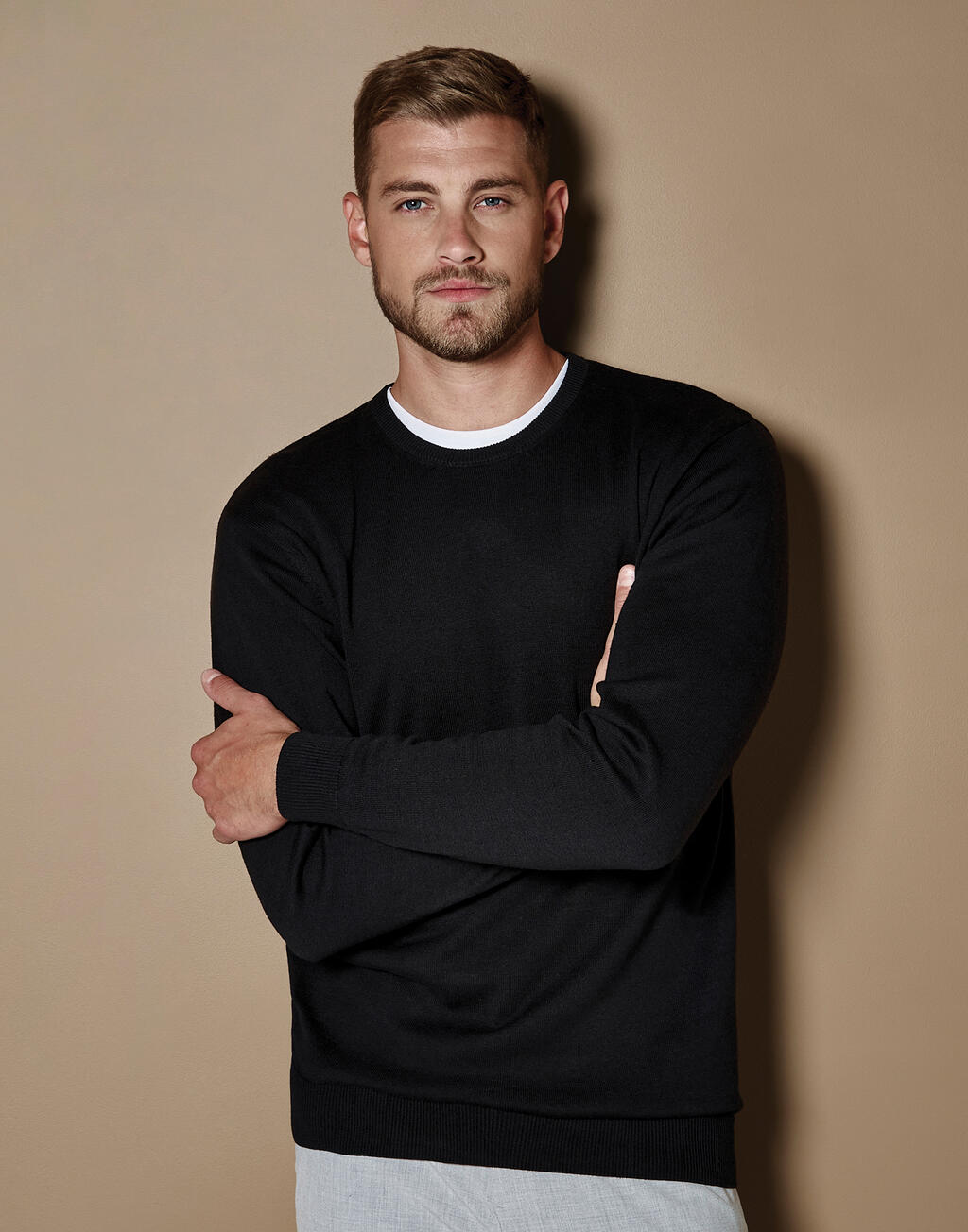 Kustom Kit Regular Fit Arundel Crew Neck Sweater