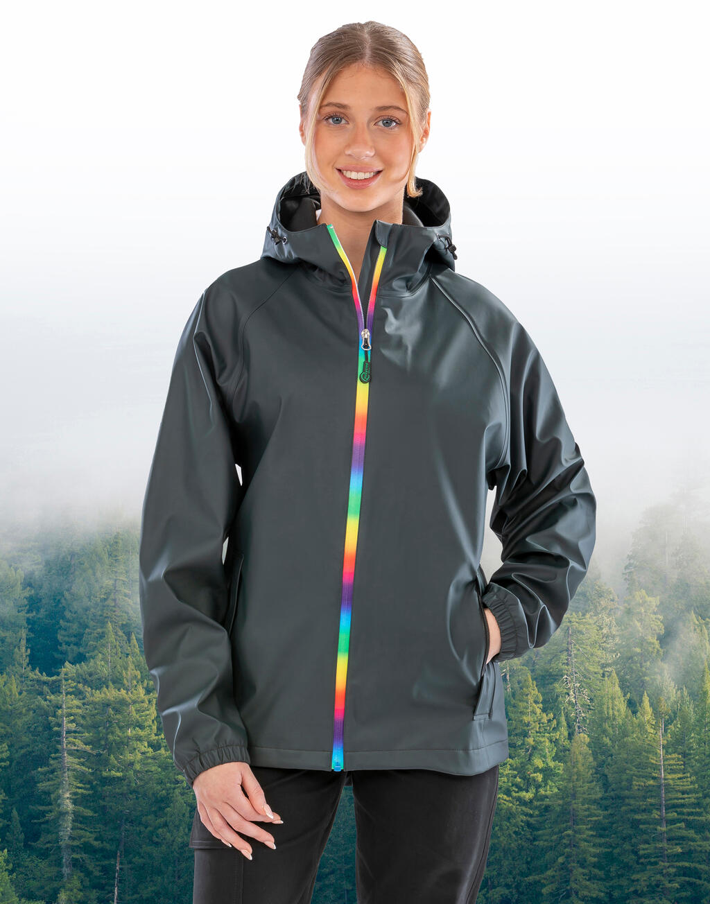 Result Recycled Prism PU Waterproof Jacket with Recycled Backing