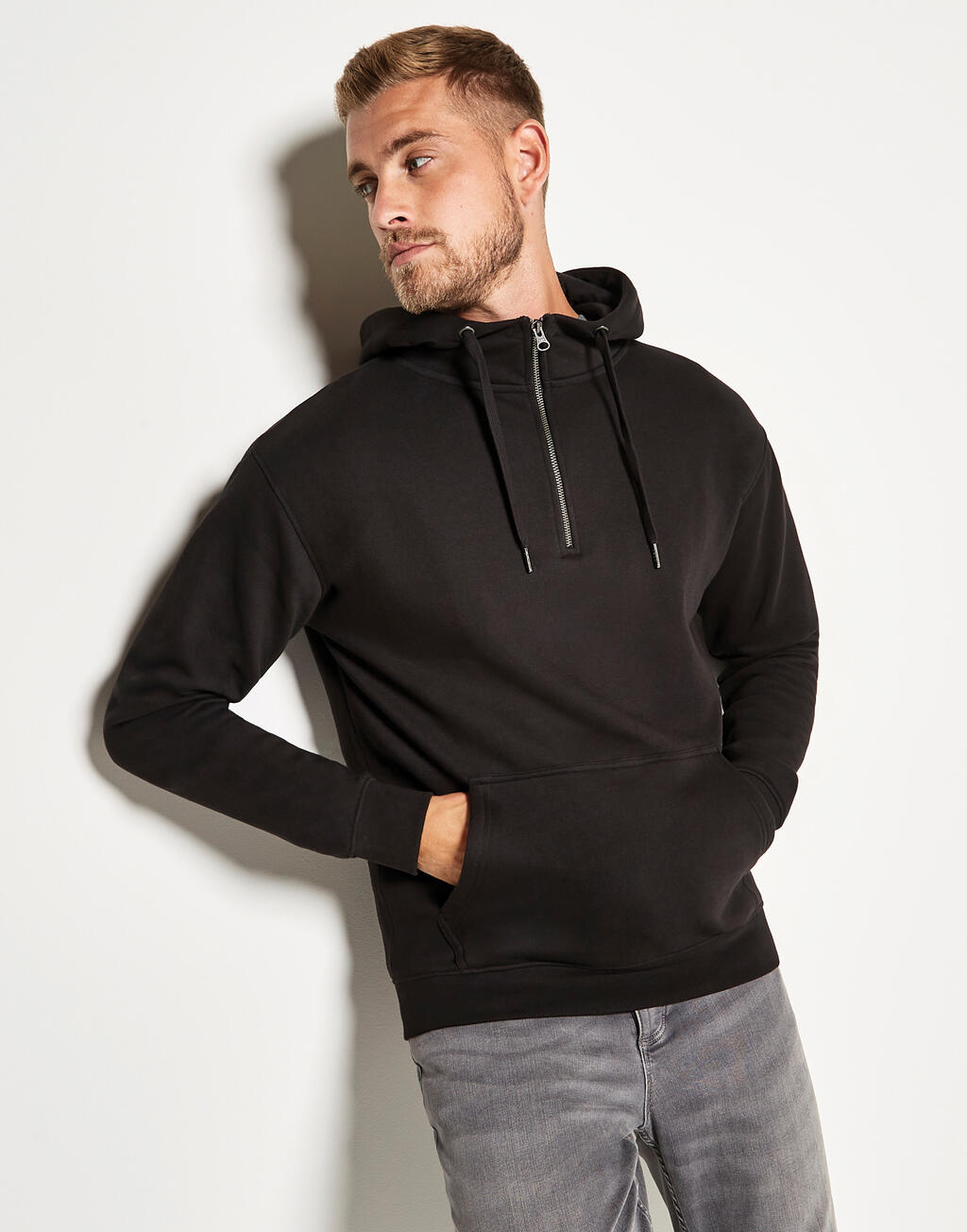 Kustom Kit Regular Fit 1/4 Zip Hoodie