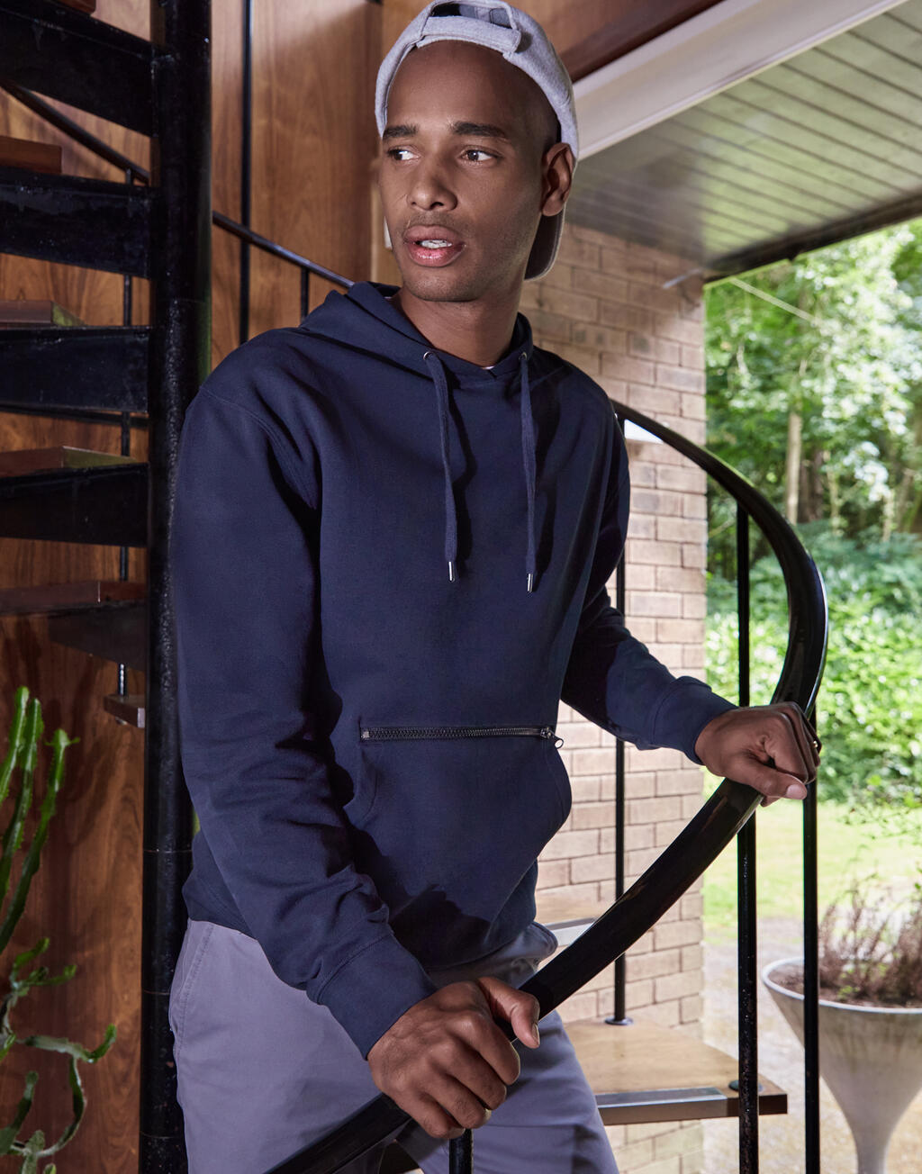 Kustom Kit Pique Hoodie with Zipped Pocket