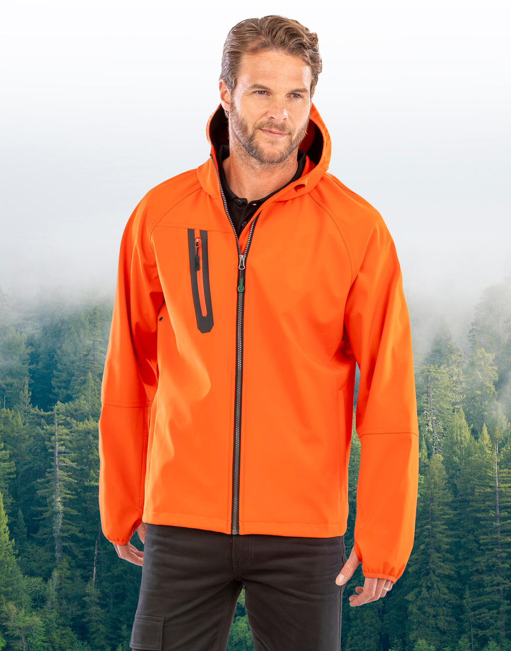 Result Recycled 3-Layer Recycled Printable Casual Hooded Softshell