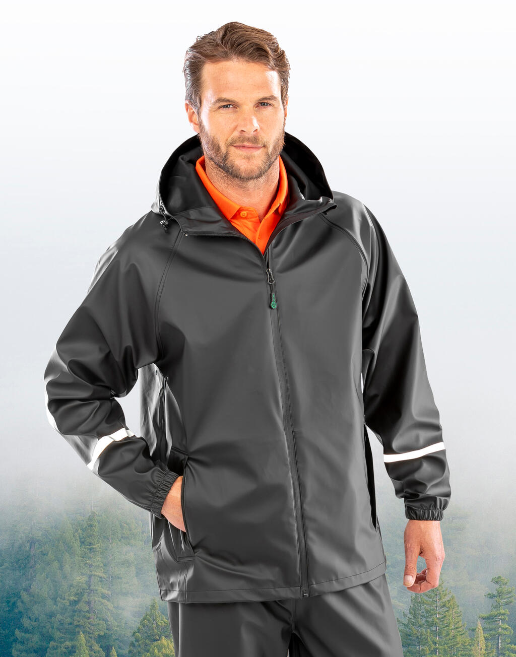 Result Recycled Prism Pu Waterproof Jacket