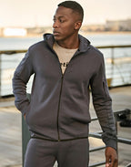 Tee Jays Athletic Hooded Full Zip Sweat
