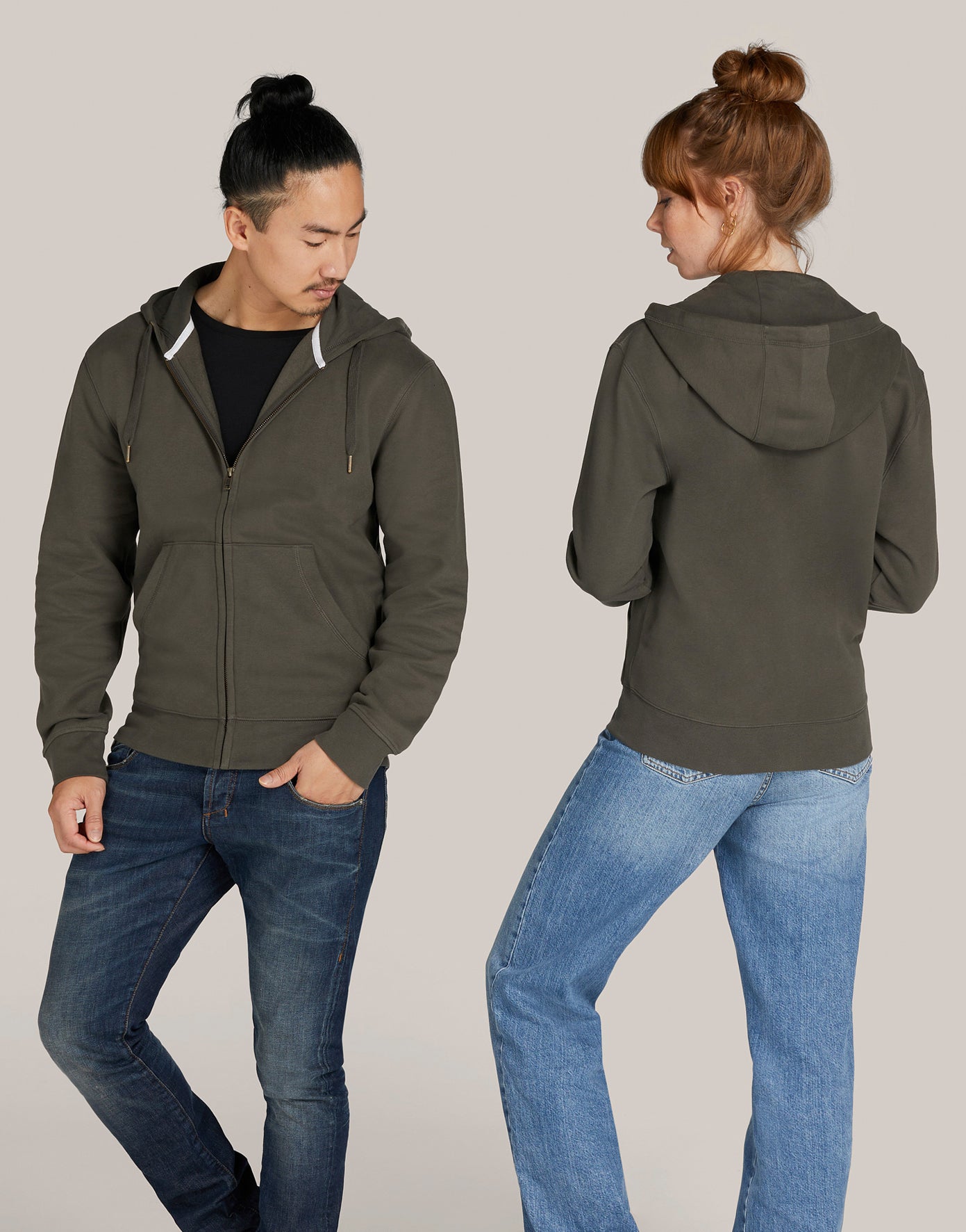 Signature Tagless Hooded Full Zip Unisex