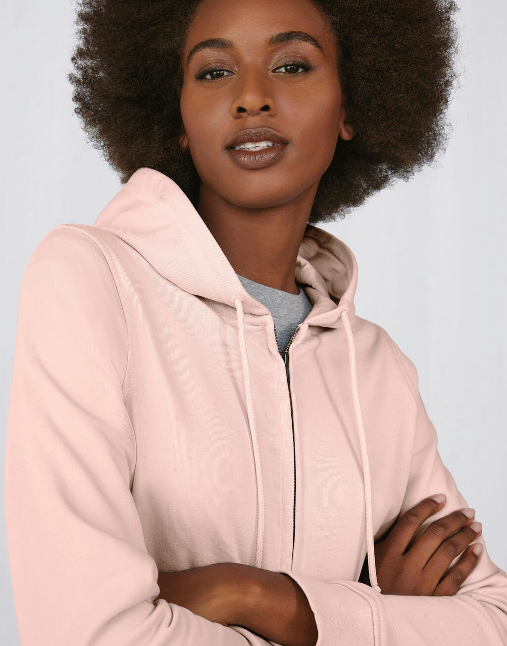 B&C Inspire Zipped Hood /women