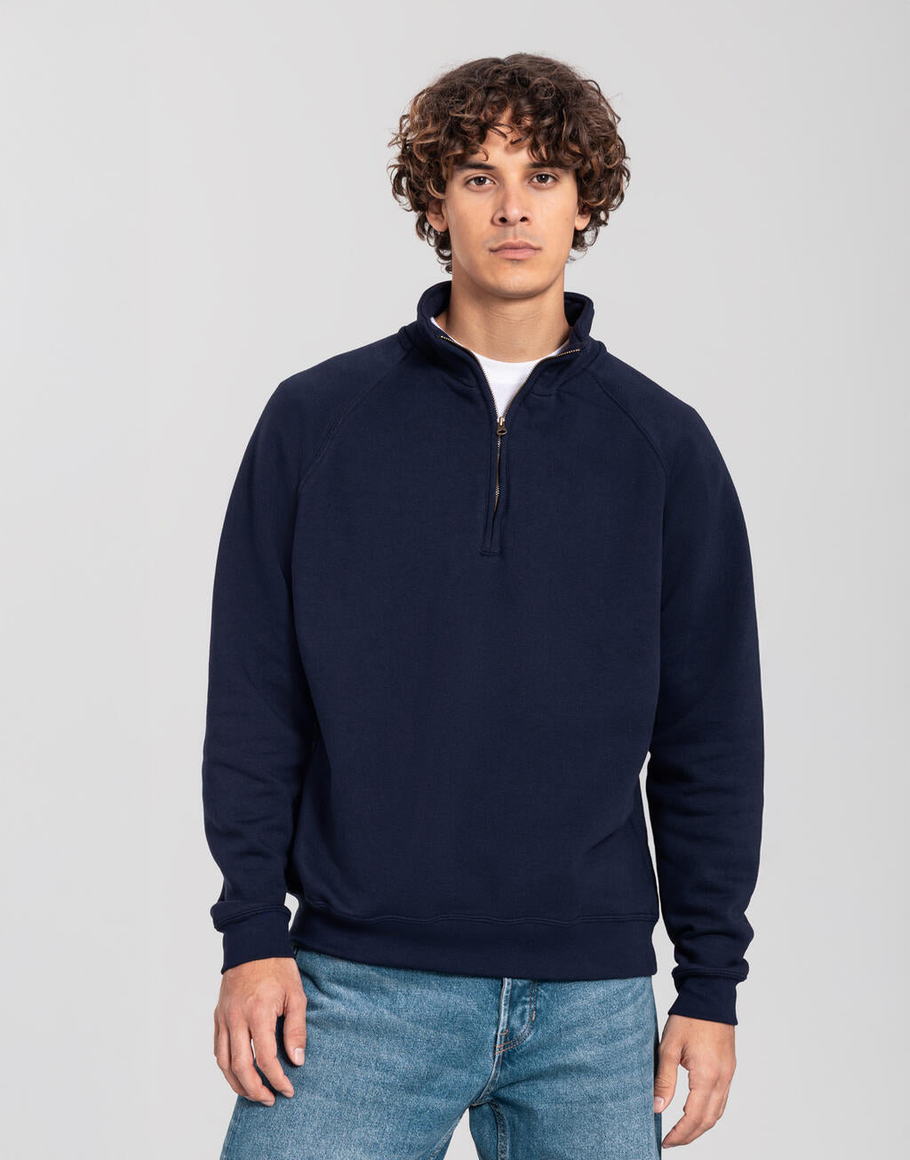 Fruit of the Loom Iconic Premium Zip Neck Sweat
