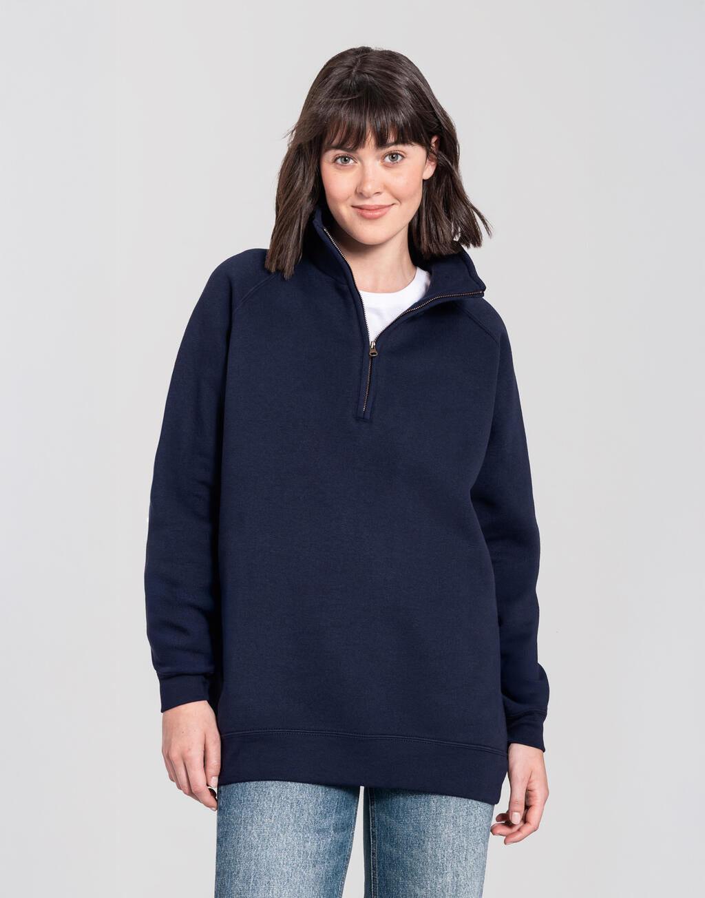 Fruit of the Loom Iconic Premium Zip Neck Sweat