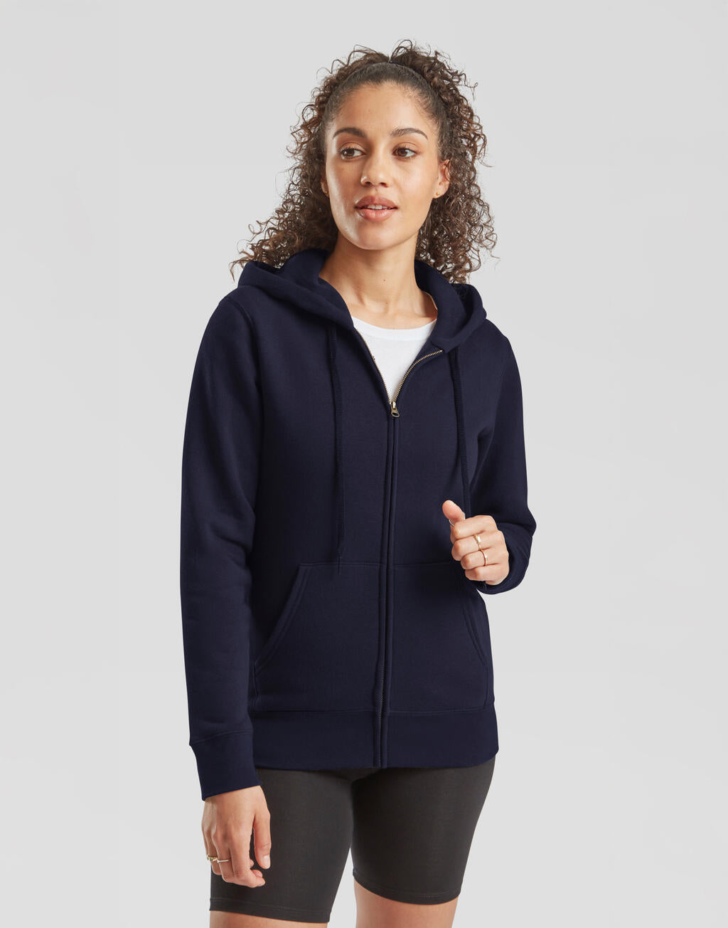 Fruit of the Loom Premium Hooded Sweat Jacket Lady-Fit