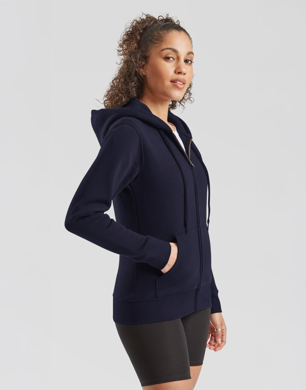 Fruit of the Loom Premium Hooded Sweat Jacket Lady-Fit