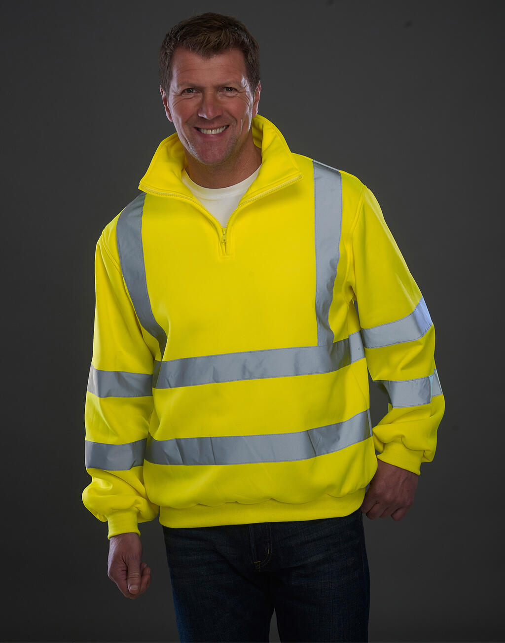 Yoko Fluo 1/4 Zip Sweat Shirt