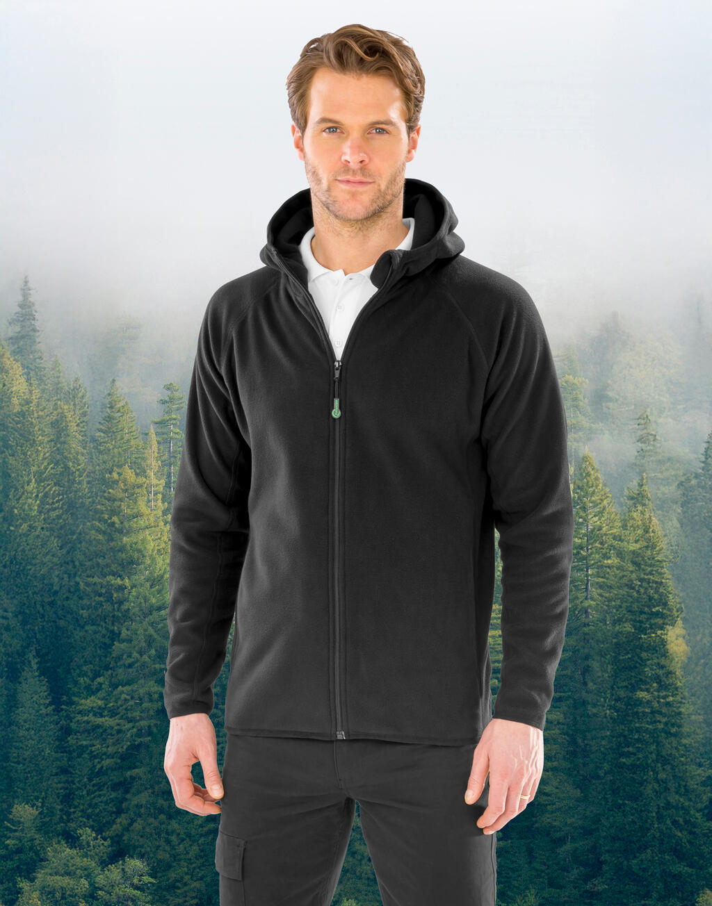 Result Recycled Hooded Recycled Microfleece Jacket