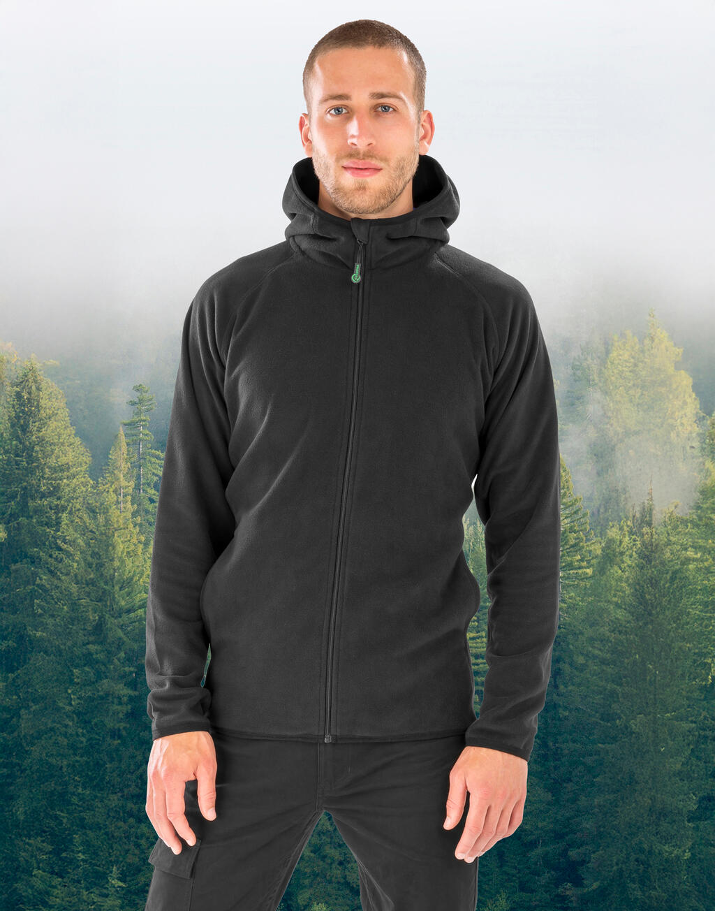 Result Recycled Hooded Recycled Microfleece Jacket