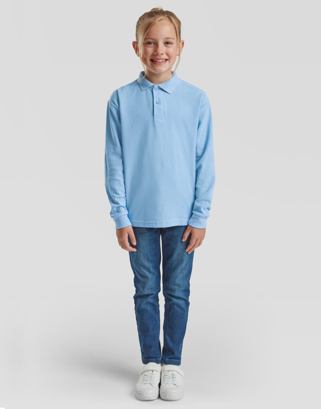Fruit of the Loom Kids 65/35 Long Sleeve Polo