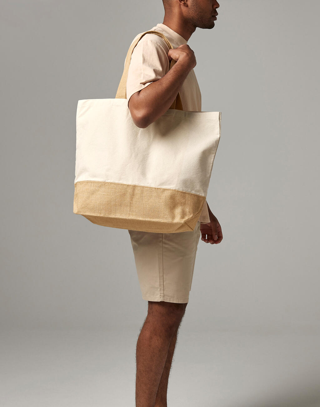 Westford Mill Jute Base Canvas Tote XL