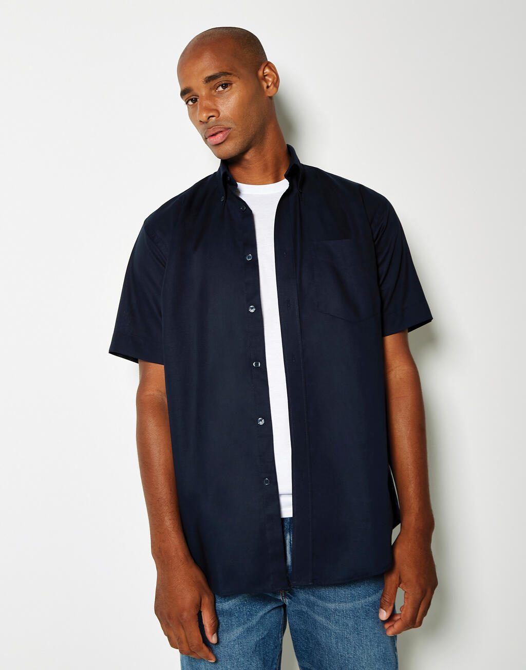 Kustom Kit Classic Fit Workwear Oxford Shirt SSL