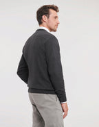 Russell Collection Men's V-Neck Knitted Pullover