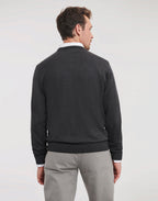 Russell Collection Men's V-Neck Knitted Pullover