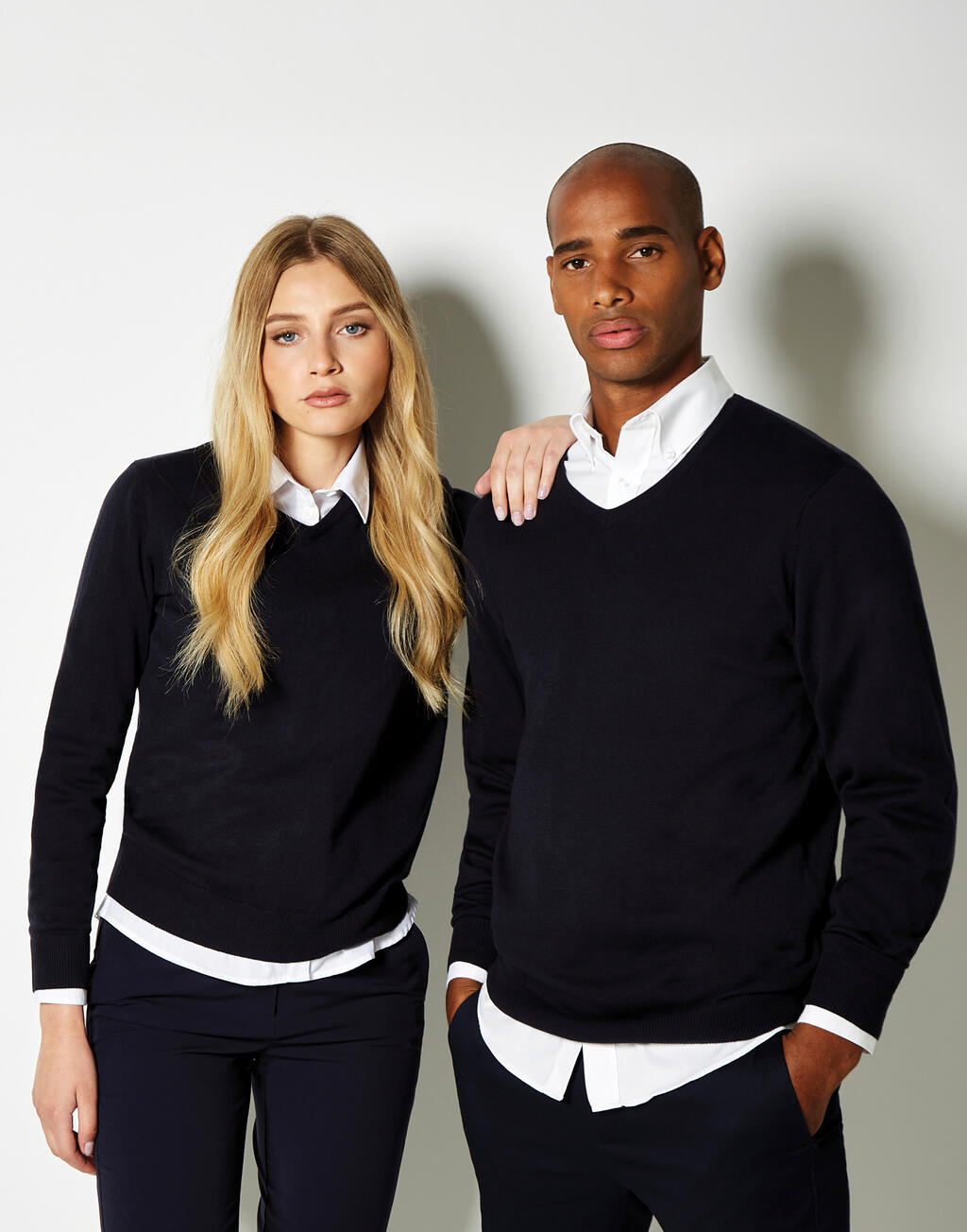 Kustom Kit Classic Fit Arundel V Neck Sweater