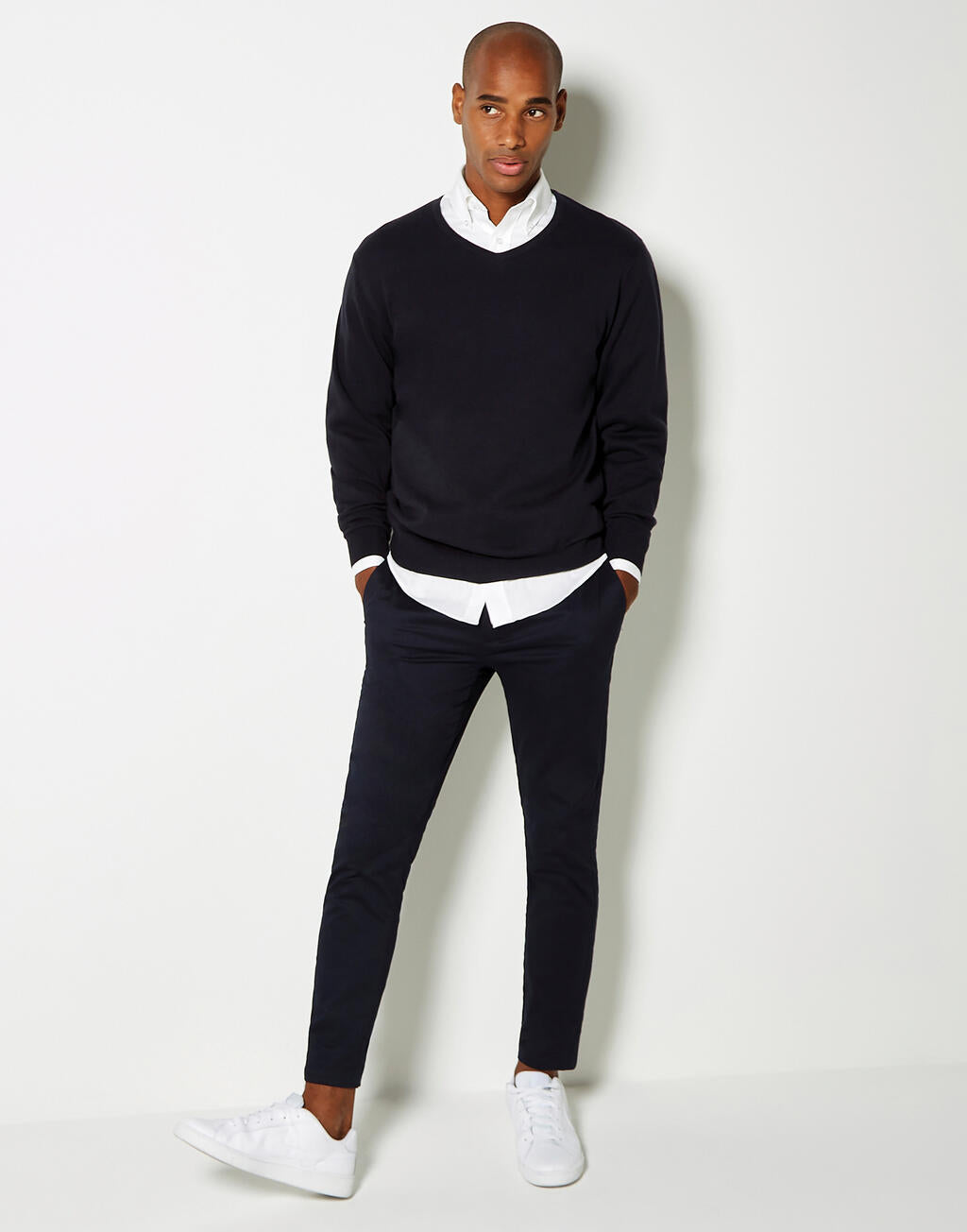 Kustom Kit Classic Fit Arundel V Neck Sweater