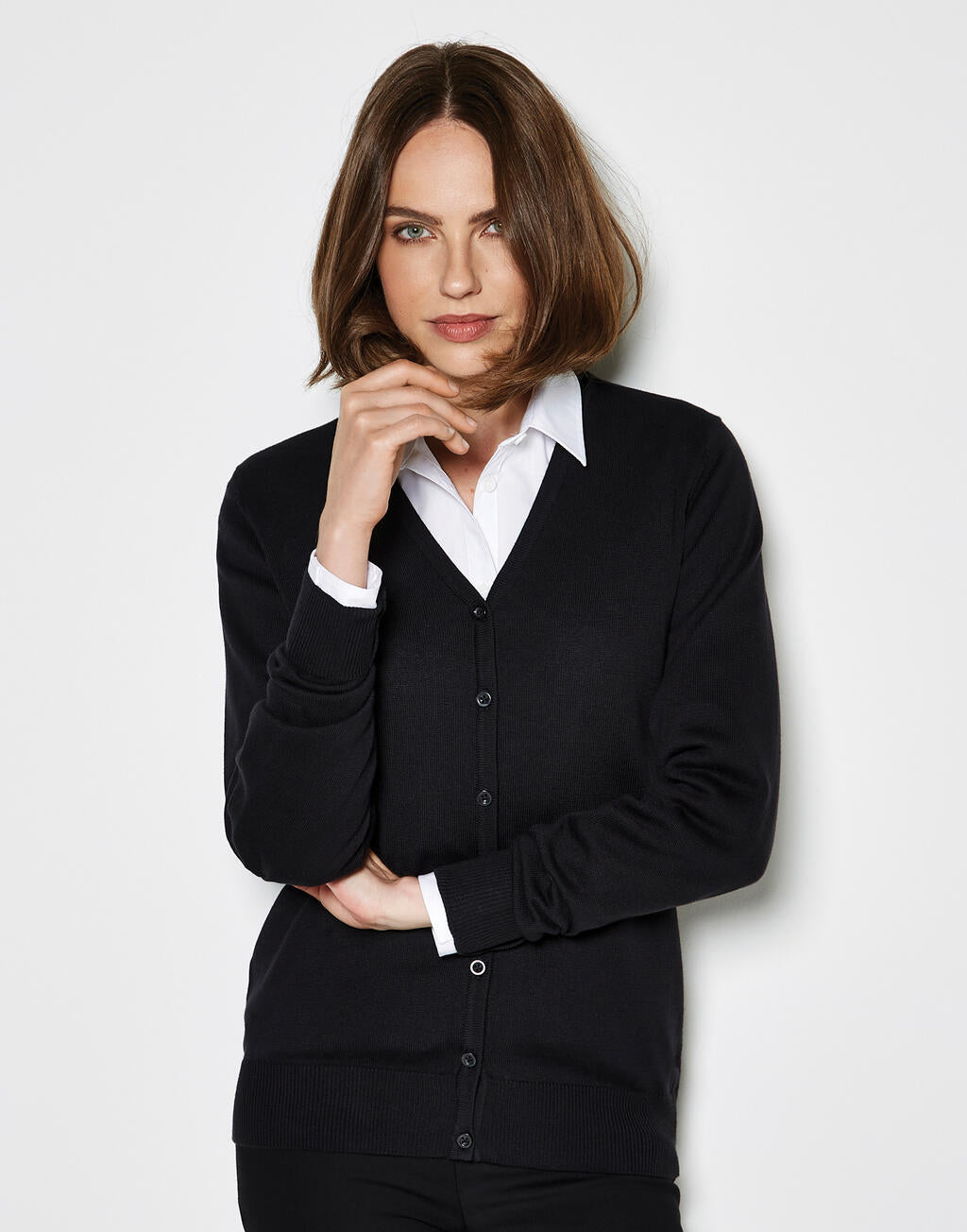 Kustom Kit Women's Classic Fit Arundel V Neck Cardigan