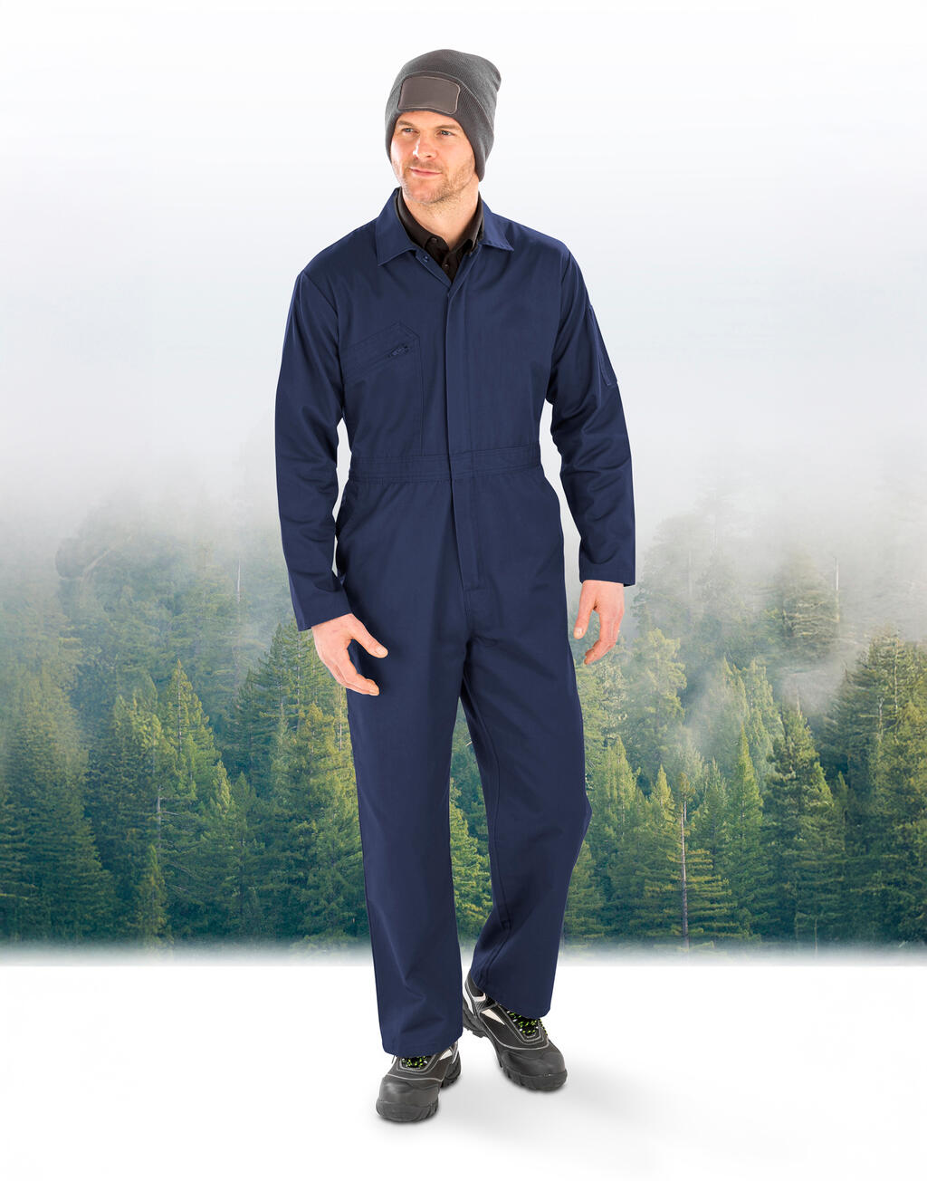 Result Recycled Recycled Action Overall with Zip Front