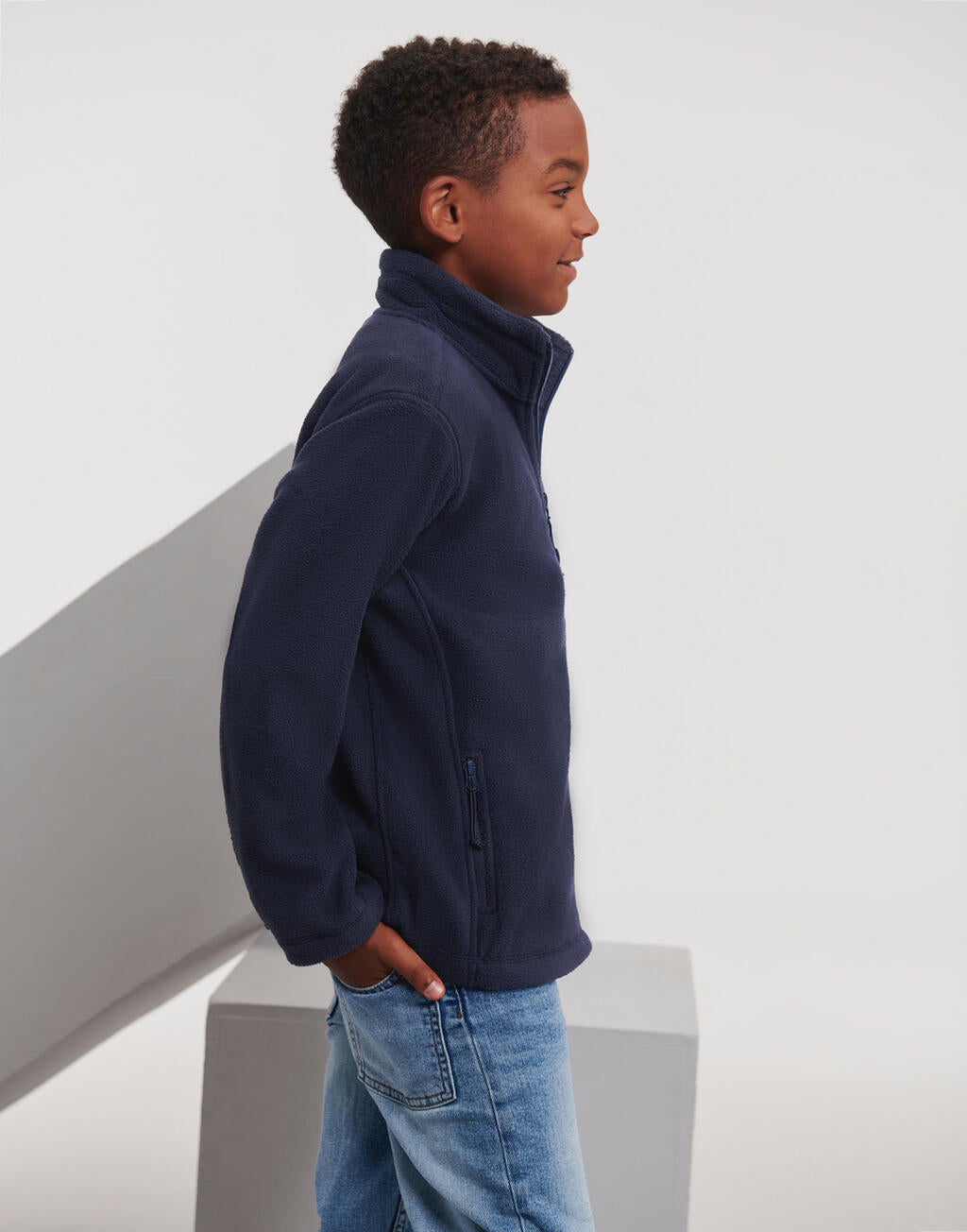 Russell Athletic Kids Full Zip Outdoor Fleece