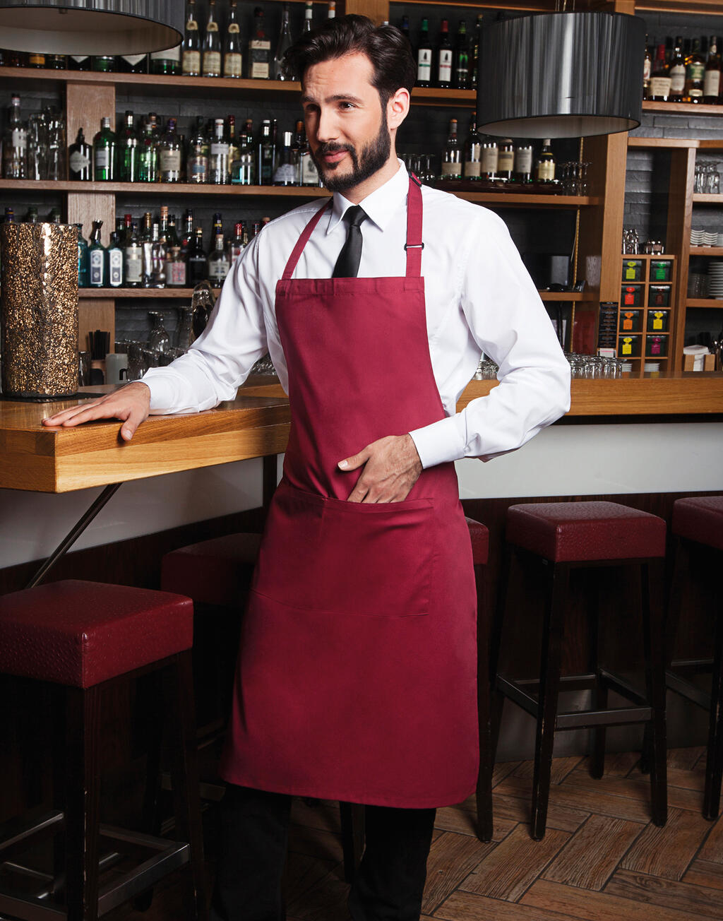 Karlowsky Bib Apron Basic with Pocket