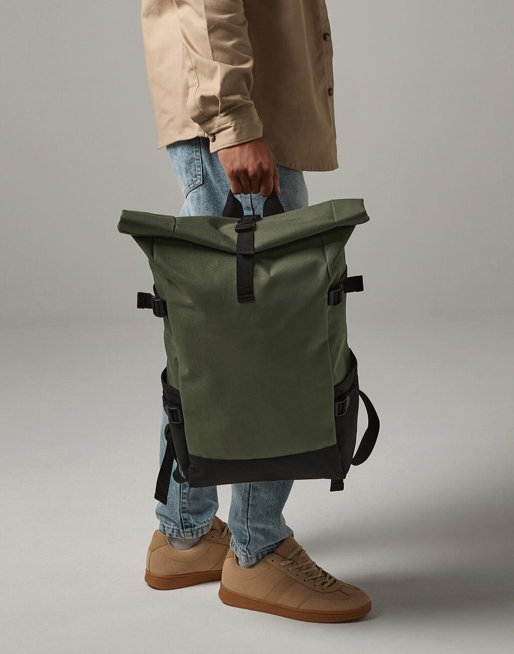 Bagbase Block Roll-Top Backpack
