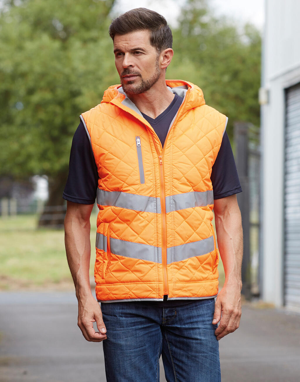 Yoko Fluo Kensington Hooded Gilet