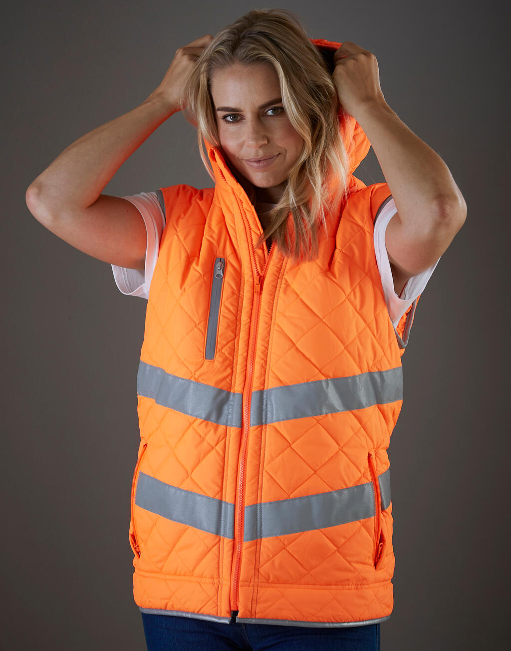 Yoko Fluo Kensington Hooded Gilet