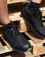 Result Work-Guard All Black Safety Trainer - size 3