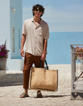 Westford Mill Natural Starched Jute Market Shopper