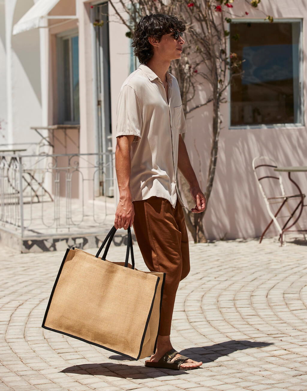 Westford Mill Natural Starched Jute Market Shopper
